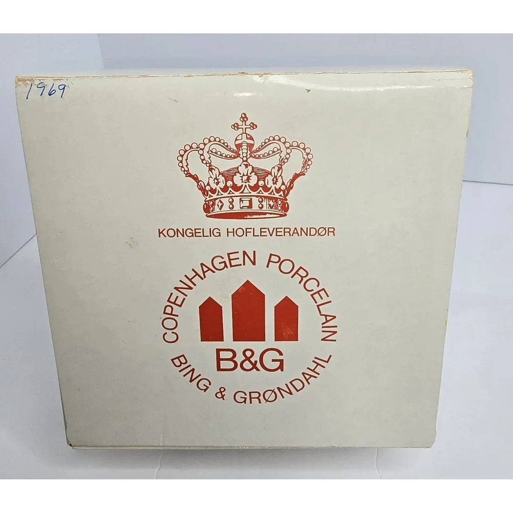 1969 Bing & Grondahl B&G Mors Dag Mother's Day‎ Plate Dog Puppies Denmark